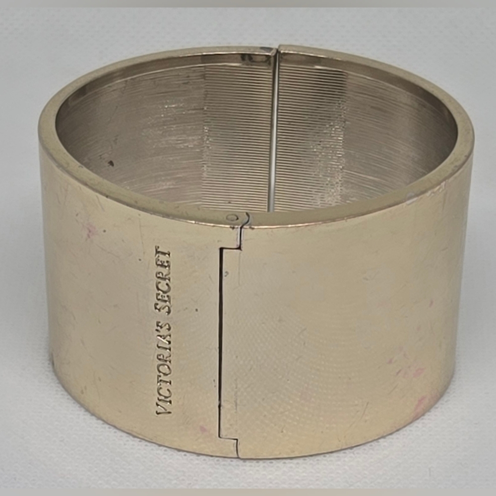 Victoria’s Secret Gold Cuff Bracelet w/ Crystal Stud Accents – Statement - Picture 8 of 10